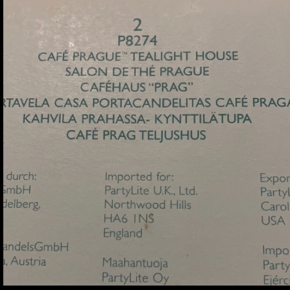 Set of 4 Vintage Retired PARTYLITE Buildings NIB - Picture 4 of 14